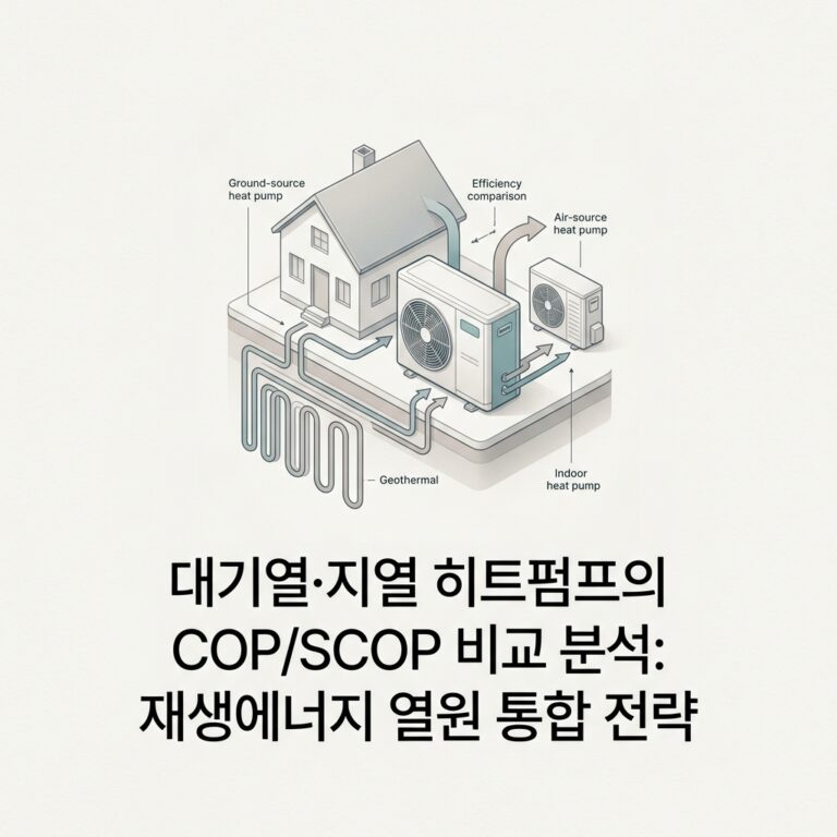 ai thumbnail minimal 대기열·지열 히트펌프의 COPSCOP 비교 분석 재생에너지 열원 통합 전략 1787153353