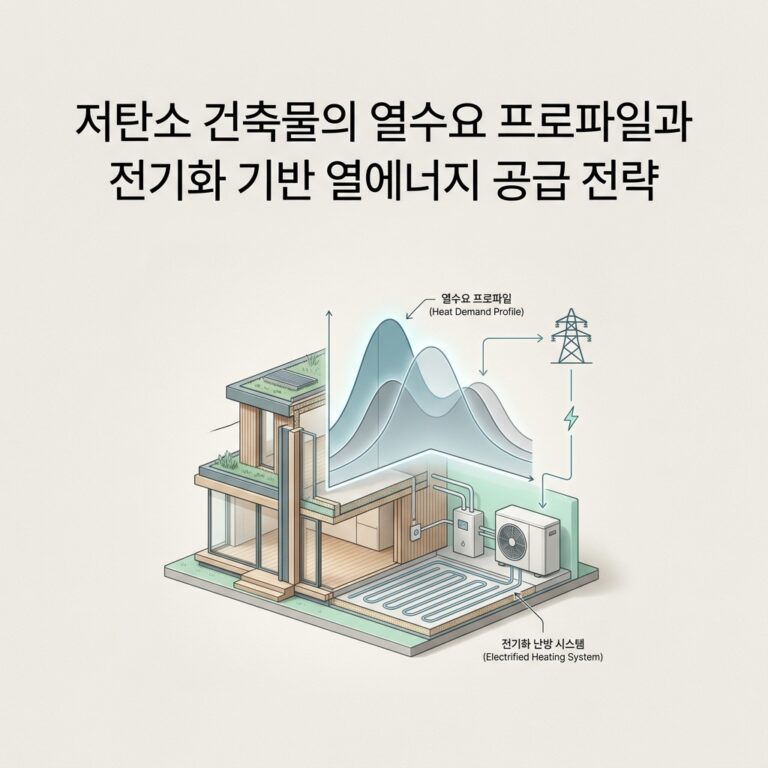 ai thumbnail minimal 저탄소 건축물의 열수요 프로파일과 전기화 기반 열에너지 공급 전략 1788100589