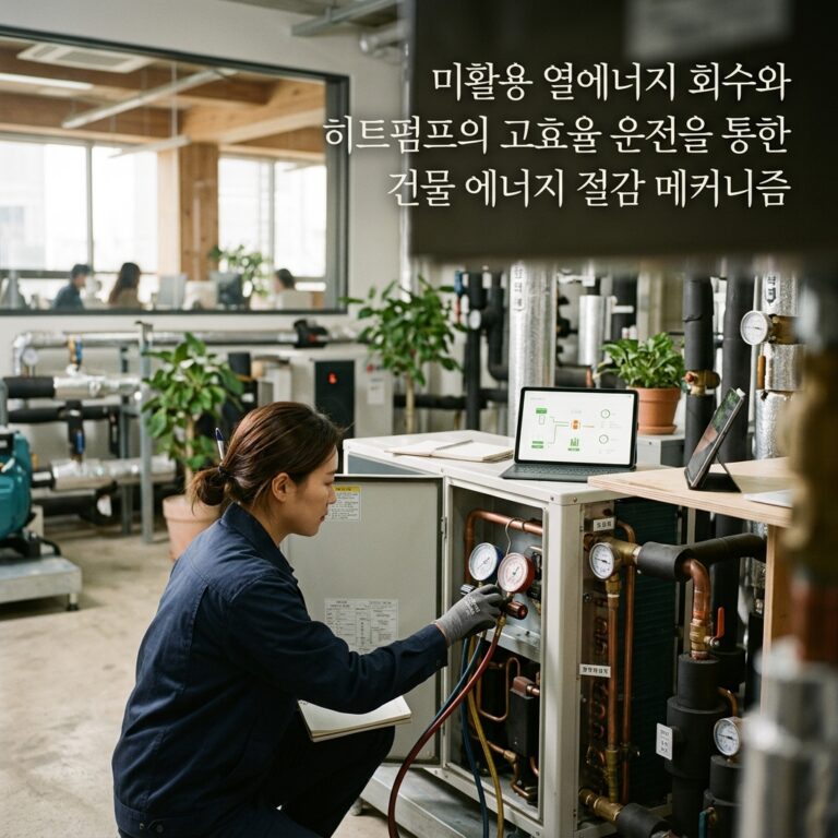 ai thumbnail photography 미활용 열에너지 회수와 히트펌프의 고효율 운전을 통한 건물 에너지 절감 메커니즘 1787663831