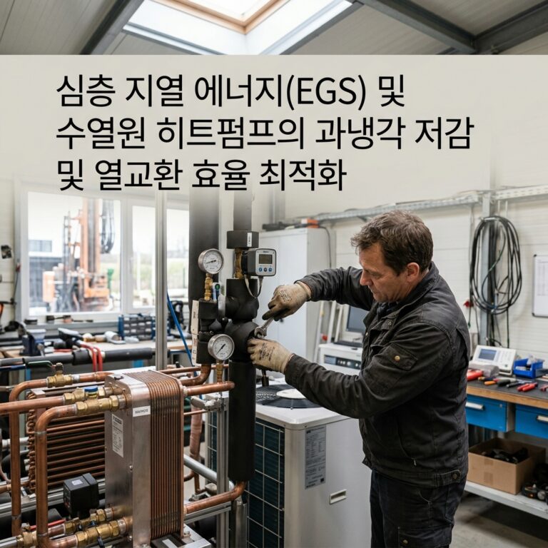 ai thumbnail photography 심층 지열 에너지EGS 및 수열원 히트펌프의 과냉각 저감 및 열교환 효율 최적화 1787154635