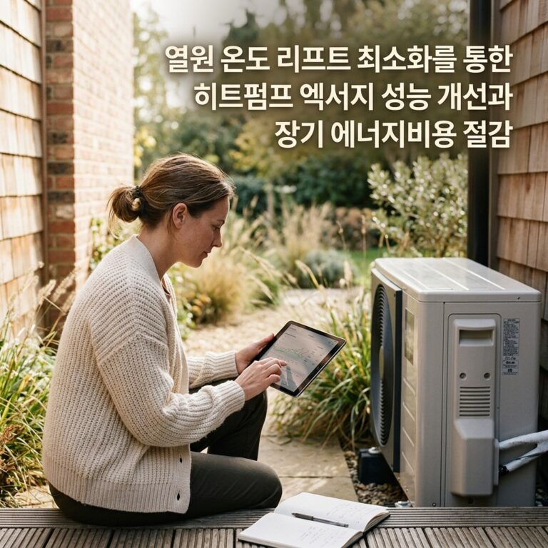 ai thumbnail photography 열원 온도 리프트 최소화를 통한 히트펌프 엑서지 성능 개선과 장기 에너지비용 절감 1787324927