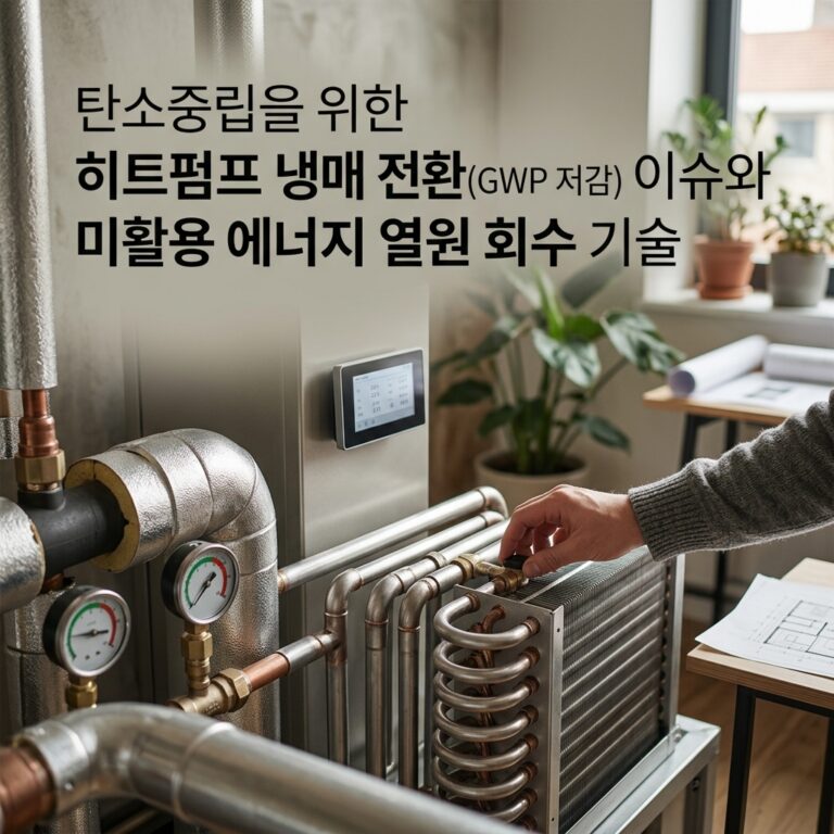 ai thumbnail photography 탄소중립을 위한 히트펌프 냉매 전환GWP 저감 이슈와 미활용 에너지 열원 회수 기술 1787154265