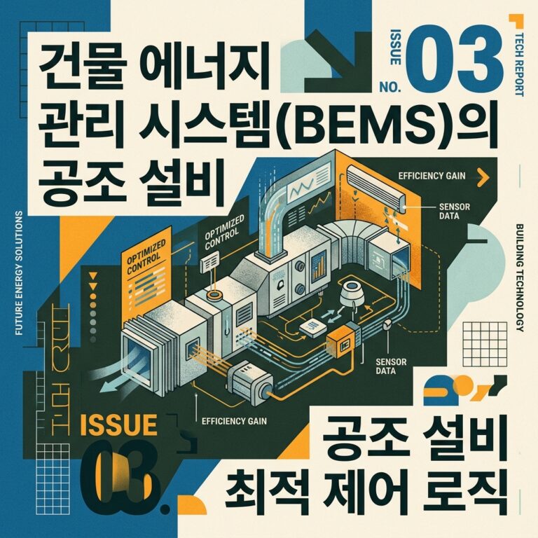ai thumbnail poster 건물 에너지 관리 시스템BEMS의 공조 설비 최적 제어 로직 1786944667