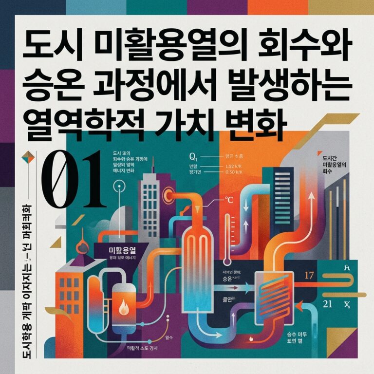 ai thumbnail poster 도시 미활용열의 회수와 승온 과정에서 발생하는 열역학적 가치 변화 1787842368