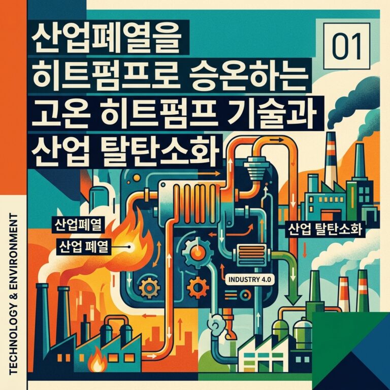 ai thumbnail poster 산업폐열을 히트펌프로 승온하는 고온 히트펌프 기술과 산업 탈탄소화 1787057295