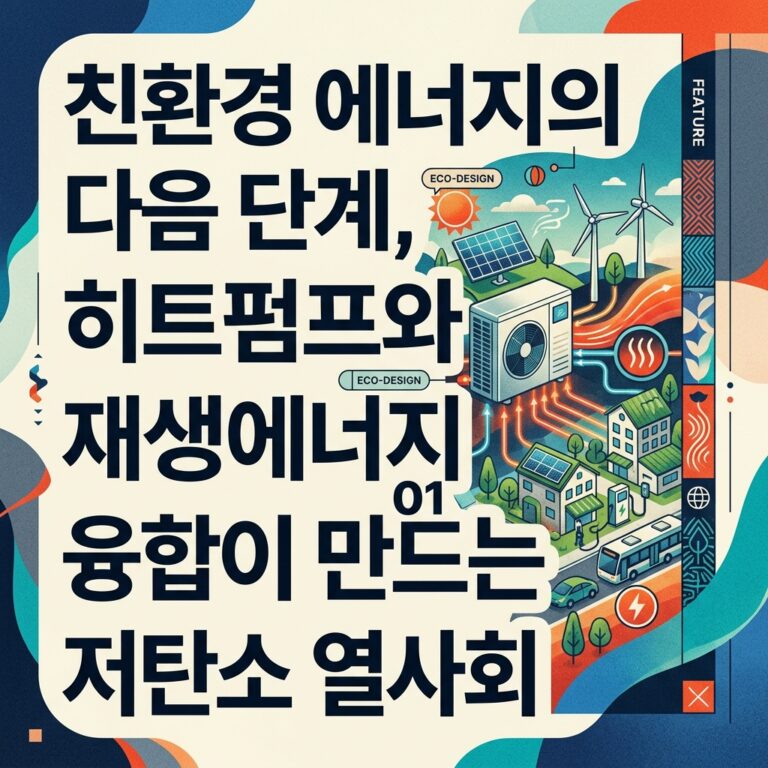 ai thumbnail poster 친환경 에너지의 다음 단계 히트펌프와 재생에너지 융합이 만드는 저탄소 열사회 1787058016