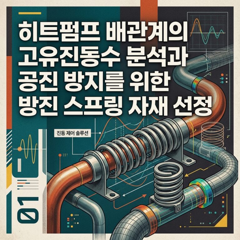 ai thumbnail poster 히트펌프 배관계의 고유진동수 분석과 공진 방지를 위한 방진 스프링 자재 선정 1786943634