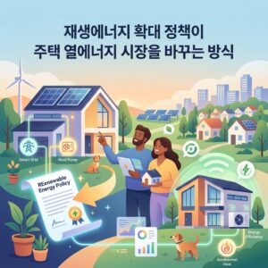 ai thumbnail illustration 재생에너지 확대 정책이 주택 열에너지 시장을 바꾸는 방식 1790164401
