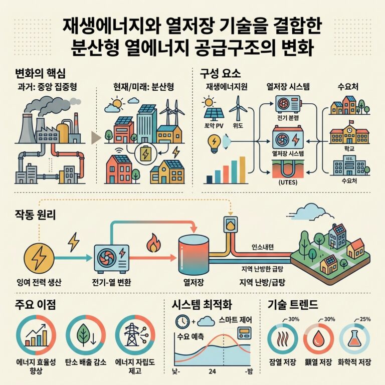 ai thumbnail infographic 재생에너지와 열저장 기술을 결합한 분산형 열에너지 공급구조의 변화 1788874349