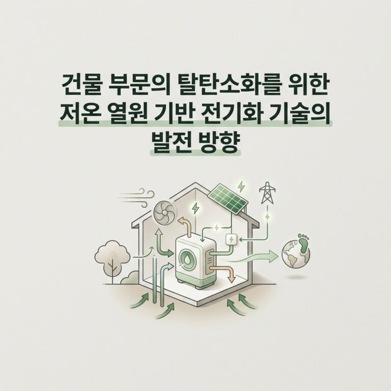 ai thumbnail minimal 건물 부문의 탈탄소화를 위한 저온 열원 기반 전기화 기술의 발전 방향 1788874496
