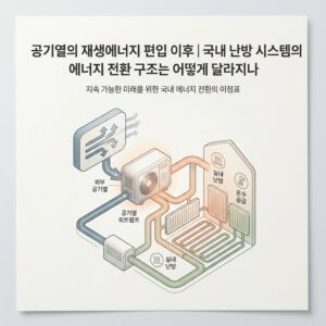 ai thumbnail minimal 공기열의 재생에너지 편입 이후｜국내 난방 시스템의 에너지 전환 구조는 어떻게 달라지나 1790164590