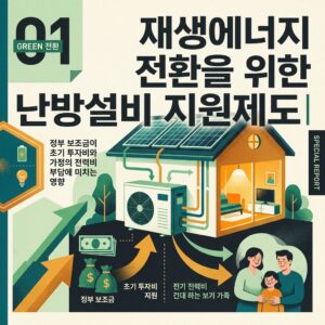 ai thumbnail poster 재생에너지 전환을 위한 난방설비 지원제도｜정부 보조금이 초기 투자비와 가정의 전력비 부담에 미치는 영향 1790082121