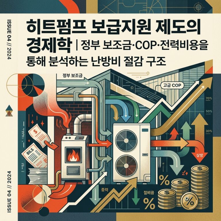 ai thumbnail poster 히트펌프 보급지원 제도의 경제학｜정부 보조금·COP·전력비용을 통해 분석하는 난방비 절감 구조 1790000696